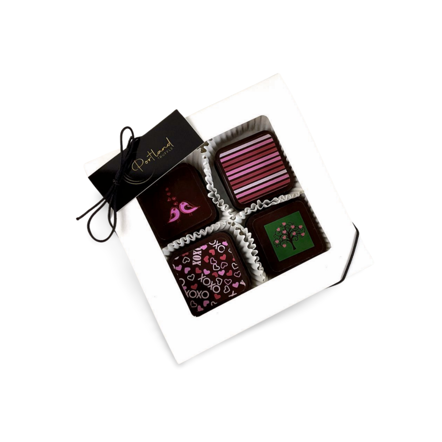 Chocolate Tile Gift Box, 16 pc (Half Pound)
