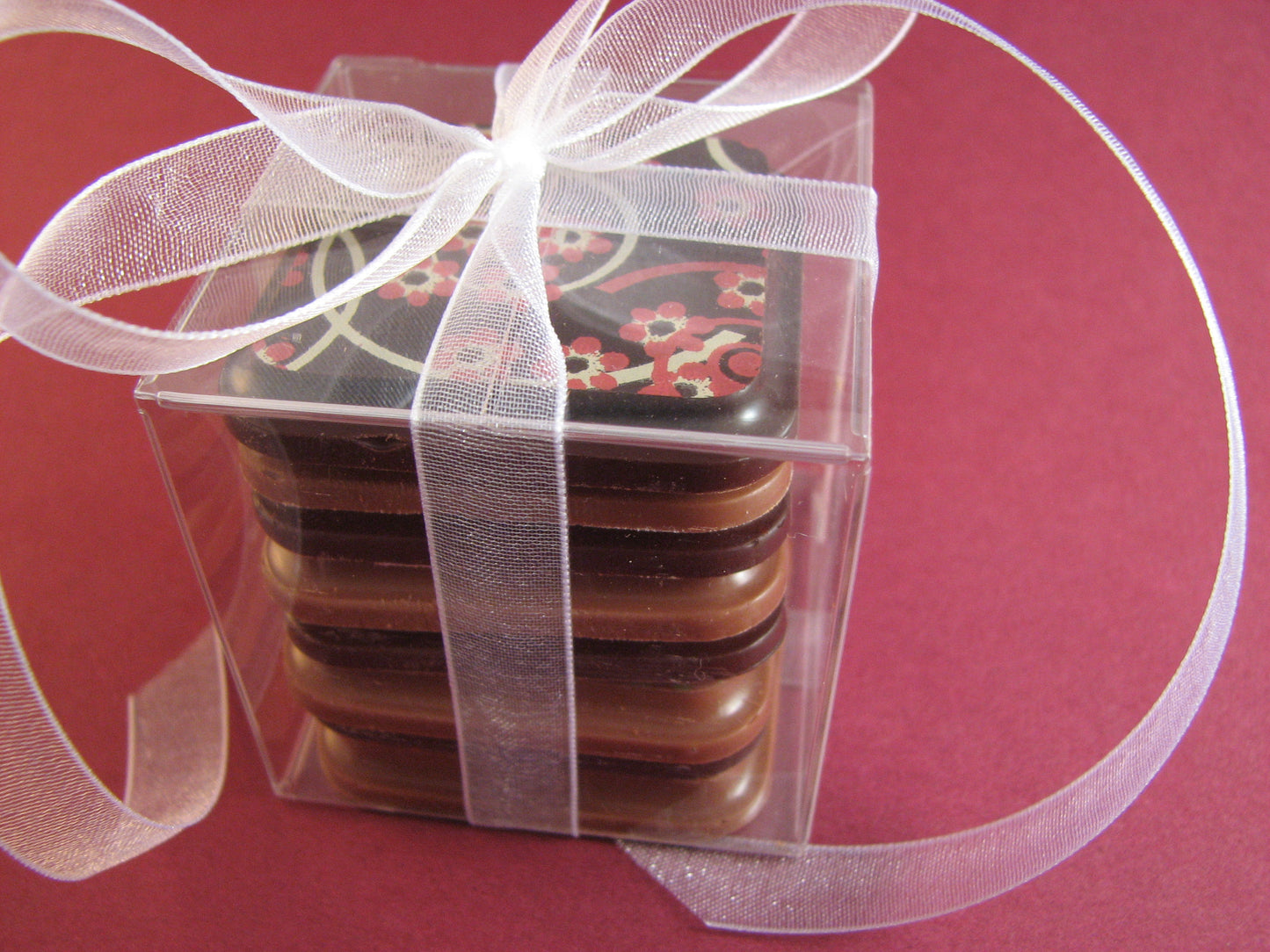 Chocolate Tile Favor Box, 8 pc (Quarter Pound)